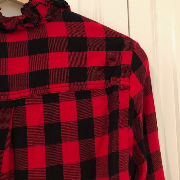GAP Buffalo Plaid Flannel Top - Picture 8 of 14